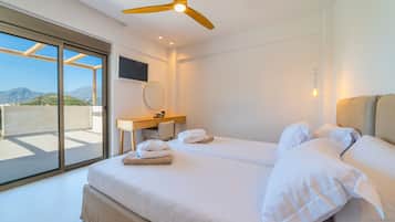 Villa exclusiva, 2 habitaciones, piscina privada | 2 dormitorios, sábanas de algodón egipcio, ropa de cama de alta calidad