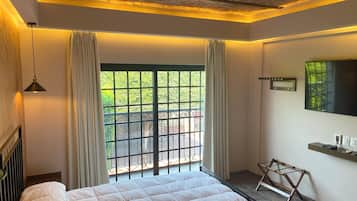 Chambre Double Luxe, 1 très grand lit, vue ville | Draps en coton égyptien, literie de qualité supérieure