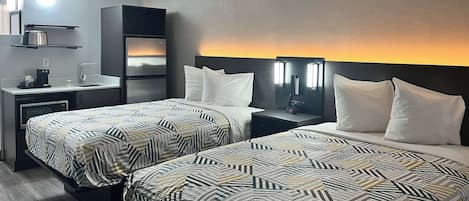 Desk, blackout drapes, iron/ironing board, free WiFi