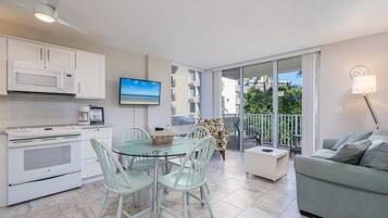 Premier Condo | Living area | Flat-screen TV