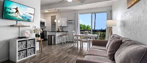 Appart'hÎtel, 1 grand lit et 1 canapé-lit (Kona Mansions#105) | Coin séjour