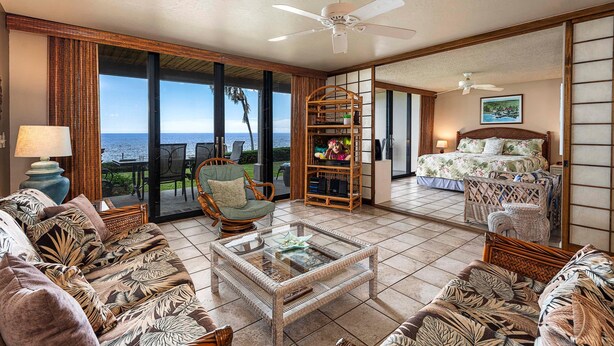 Lägenhet - flera sängar (Keauhou Kona Surf and Racquet Club 3-) | Vardagsrum