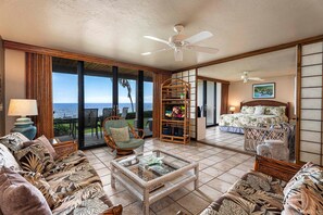 公寓客房, 多張床 (Keauhou Kona Surf and Racquet Club 3-) | 起居區