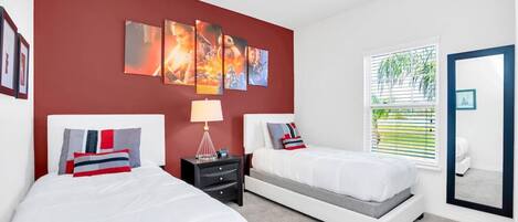 3 habitaciones, tabla de planchar con plancha, cuna de viaje y wifi