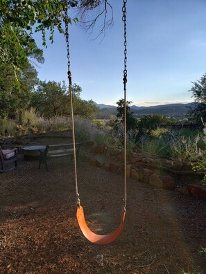 Swings for all. - The Cerrillos Manor Carriage House Hot tub Romance (Los Cerrillos)