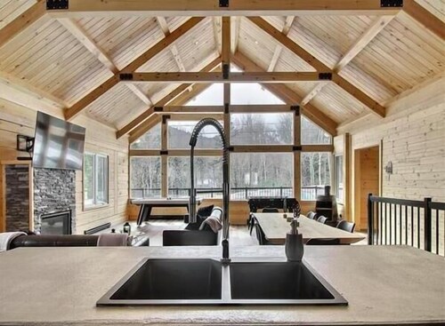 Chalet l'Amical Scandinave avec Spa