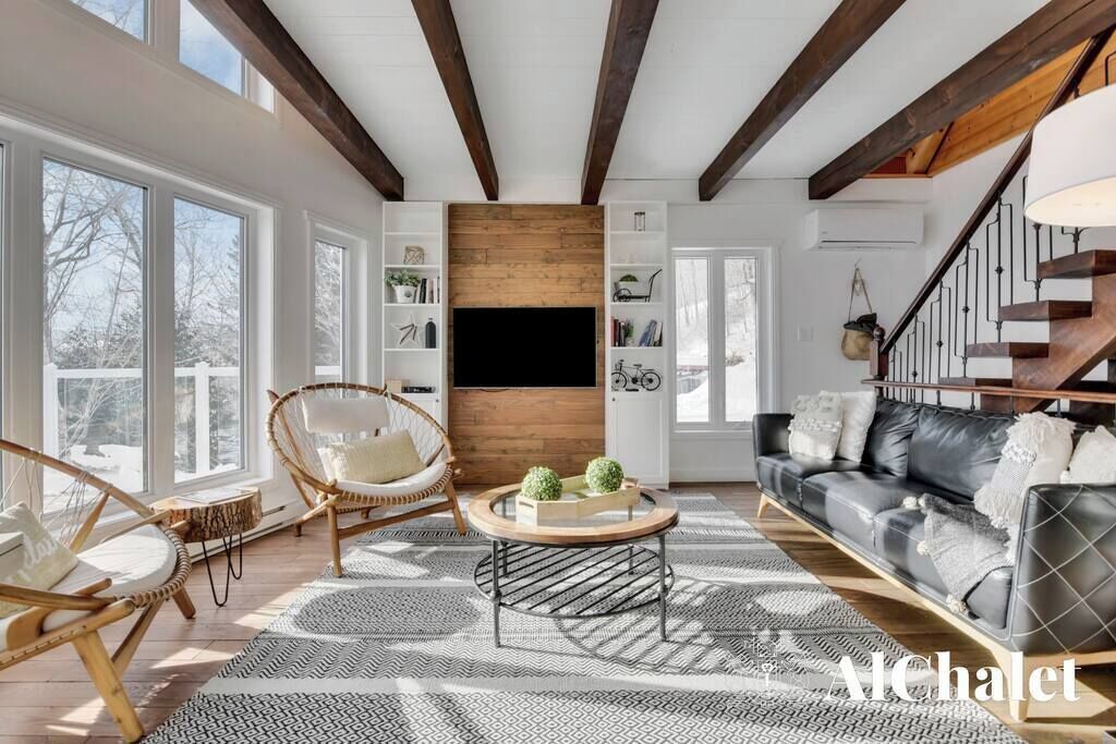 Fernseher, Kamin, Tischfußball