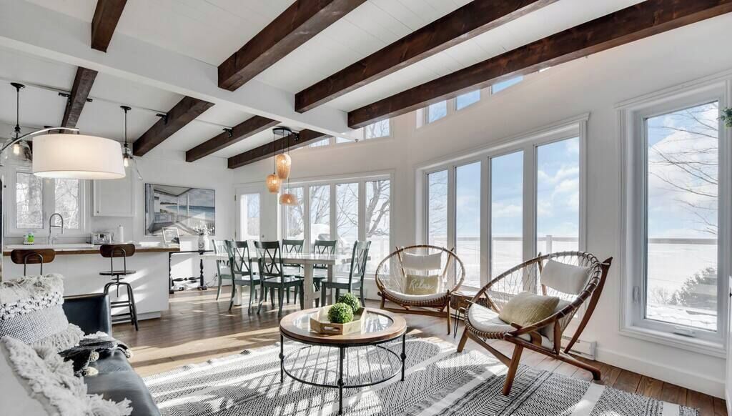 TV, fireplace, table football