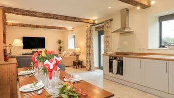 Fridge, dishwasher, electric kettle, toaster