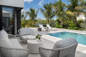 A heated pool