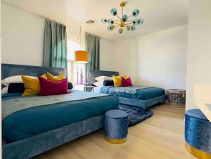 4 bedrooms, iron/ironing board, travel crib, free WiFi