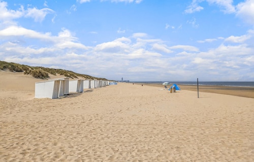 Beach front apartment in De Haan with WiFi