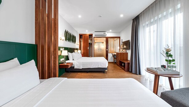 Family Room | Hypo-allergenic bedding available, down comforters - 22Land Classic Suites (Hanoi)