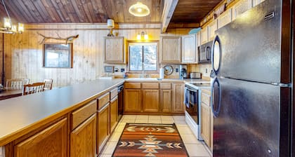Enchanting dog-friendly cabin with large deck & fireplace - near skiing & golf