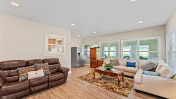 TV connectée, cheminée, chaîne hi-fi