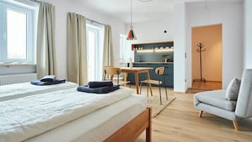 1 Schlafzimmer, kostenloses WLAN, Bettwäsche