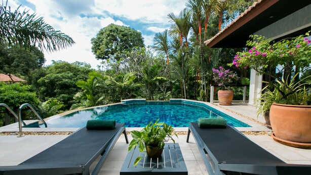 Outdoor pool - Katamanda Villa Chanti pool with gardens near Kata beach (Karon)