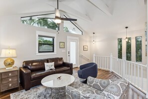 Smart TV, fireplace - Fish, Grill, Relax |Gulf Breeze Fish Camp |2BR Canal Front Home |Close to Pensacola & Navarre Beach (Gulf Breeze)