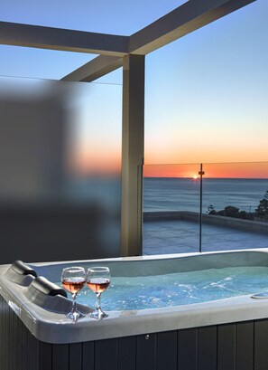 Deluxe Double Room, Hot Tub | Terrace/patio - Myzith Luxury Suites  (Zakynthos)
