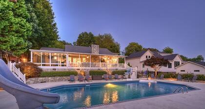 Lakefront Home w Pool, Dock, Fire Pit & Game Room | Sip, Sip Away