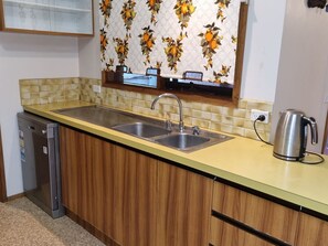 Microwave, oven, dishwasher, toaster