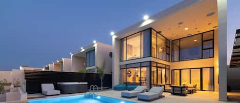 A heated pool