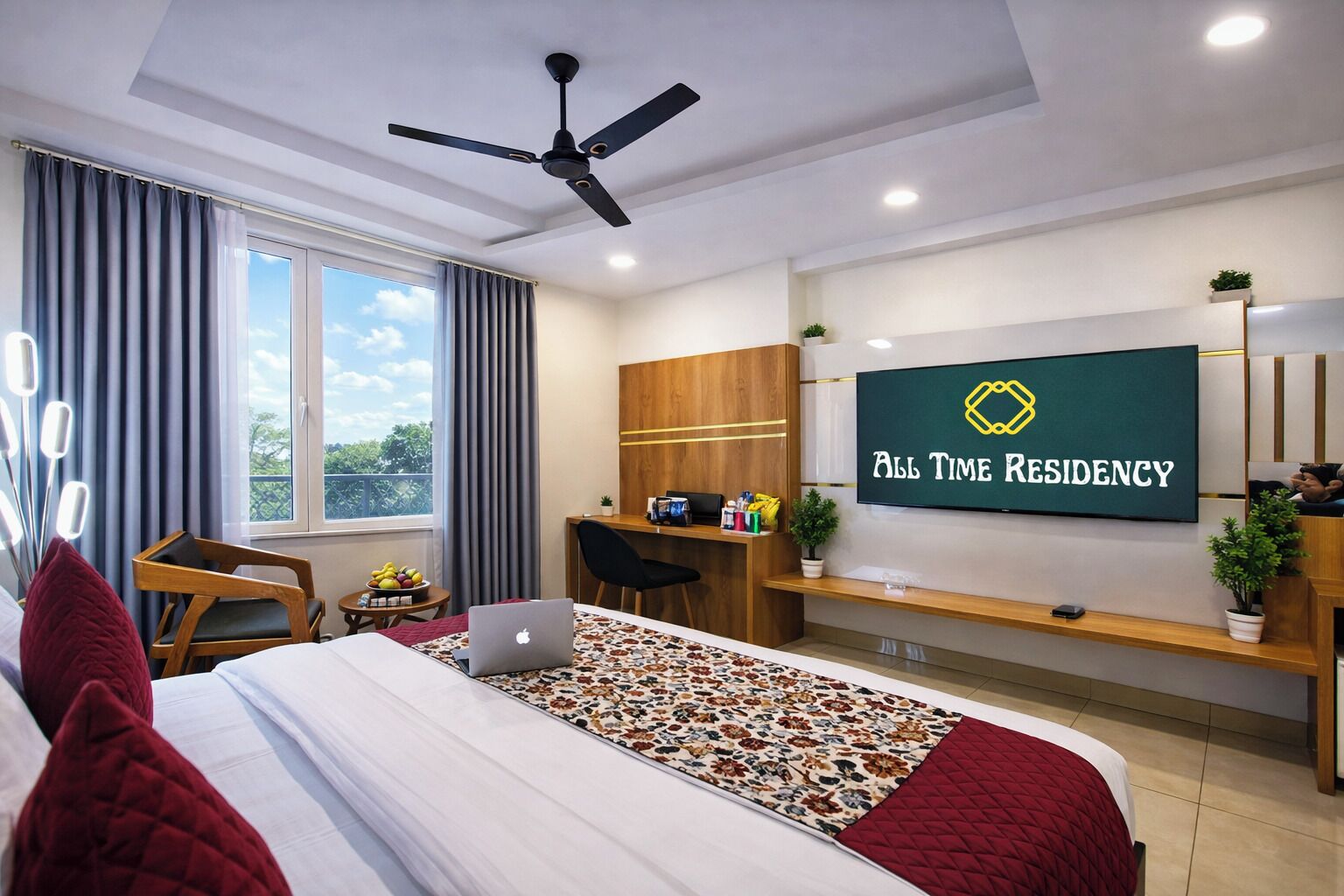 Residency Suite _ With City View | 1 غرفة نوم وملاءات من القطن المصري وأغطية فراش متميزة