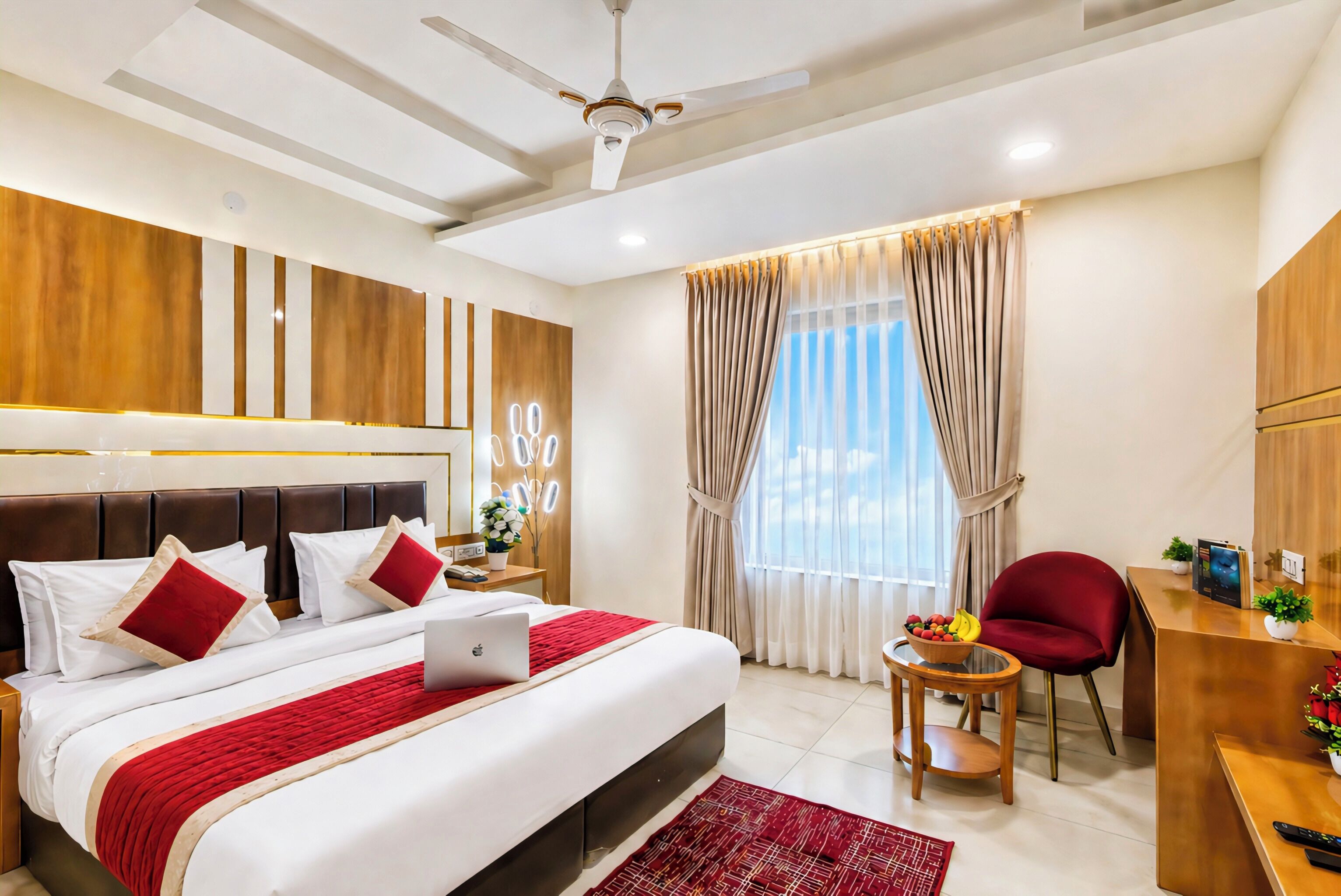 Luxe kamer | 1 slaapkamer, lakens van Egyptisch katoen, luxe beddengoed, donsdekens