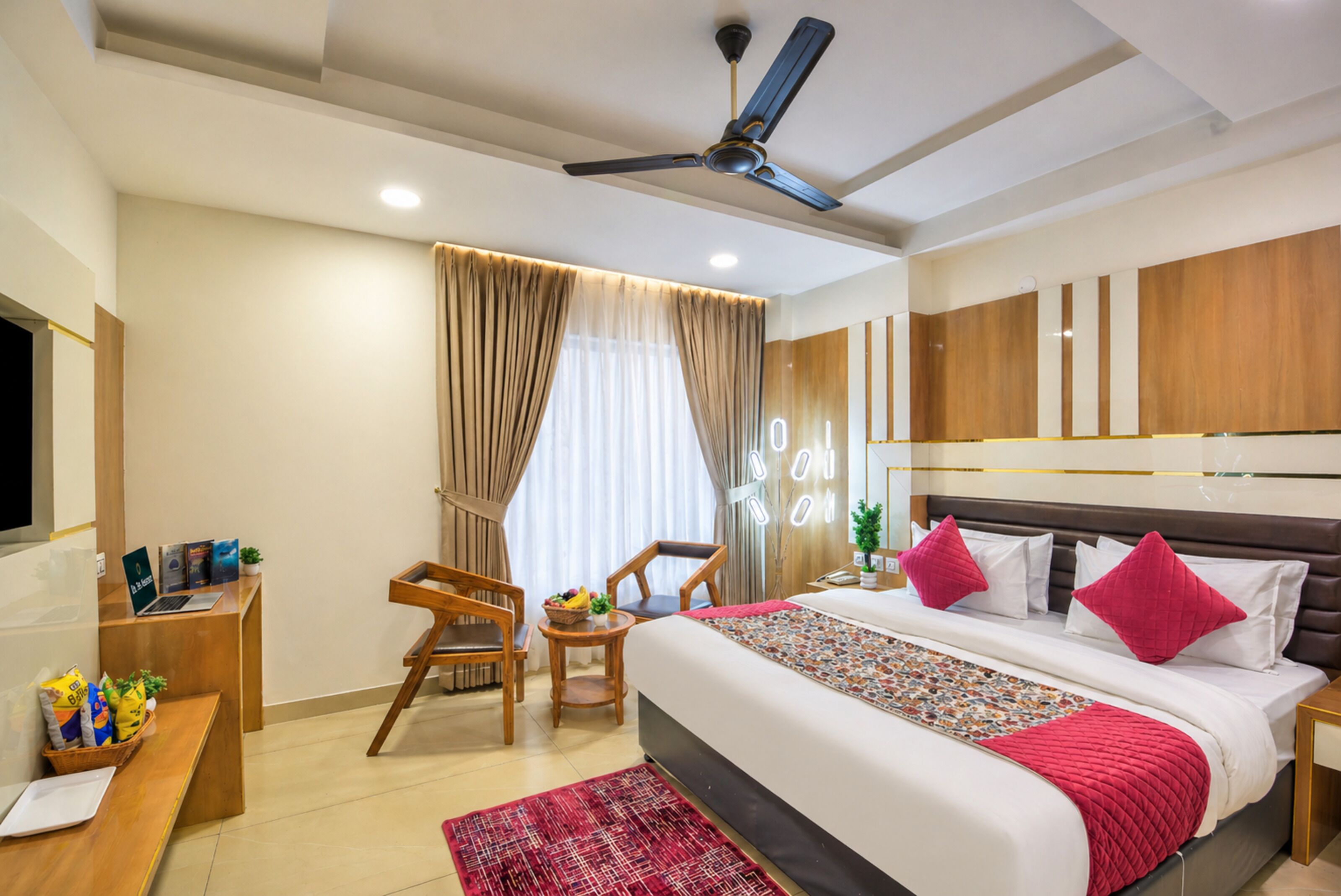 Luxe kamer | 1 slaapkamer, lakens van Egyptisch katoen, luxe beddengoed, donsdekens