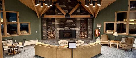 Smart TV, fireplace, table tennis