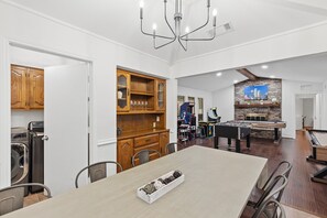 Dining - Backyard Oasis w/ Pool + Spa and Huge Game Room (Richardson)