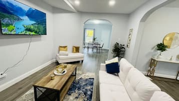 TV, fireplace, offices