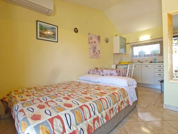 1 室のベッドルーム、アイロン / アイロン台、WiFi