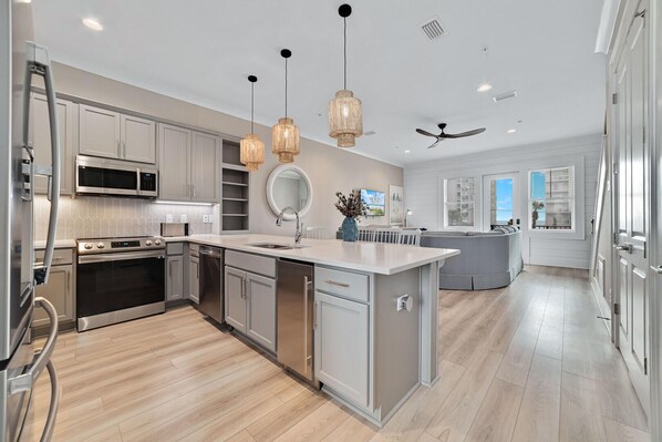 Private kitchen - New Listing! Luxury Home, Sleeps 10 w/ Shared Pool (Gulf Shores)