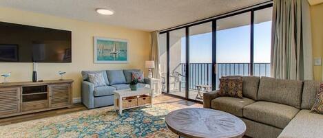 公寓式客房, 2 间卧室 | 起居区