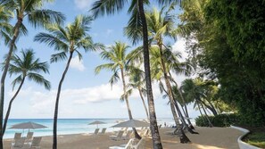 Sun loungers, beach towels