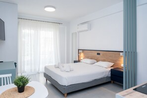 Estudi en suite | Llençols de cotó egipci i roba de llit d'alta qualitat