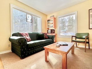 TV, fireplace, DVD player, offices - Wonderful West Glacier Basecamp Property (Columbia Falls)