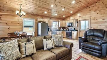 Smart TV, fireplace, video games, table football