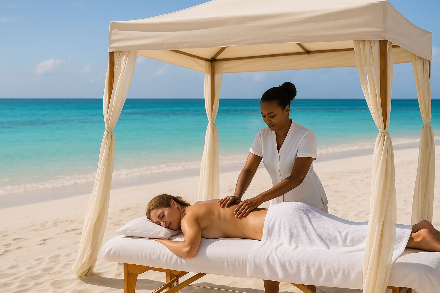 Solsenger og strandhåndklær