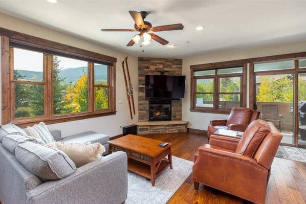 TV connectée, cheminée