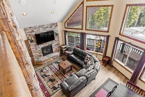 TV, fireplace - Forest Haven! Fire Pit! (Duck Creek Village)