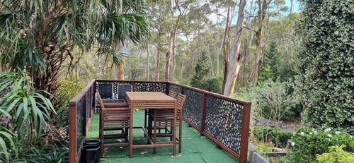 Coastal bush retreat> Space,Nature,Relaxation, Dual swim spa and fireplace