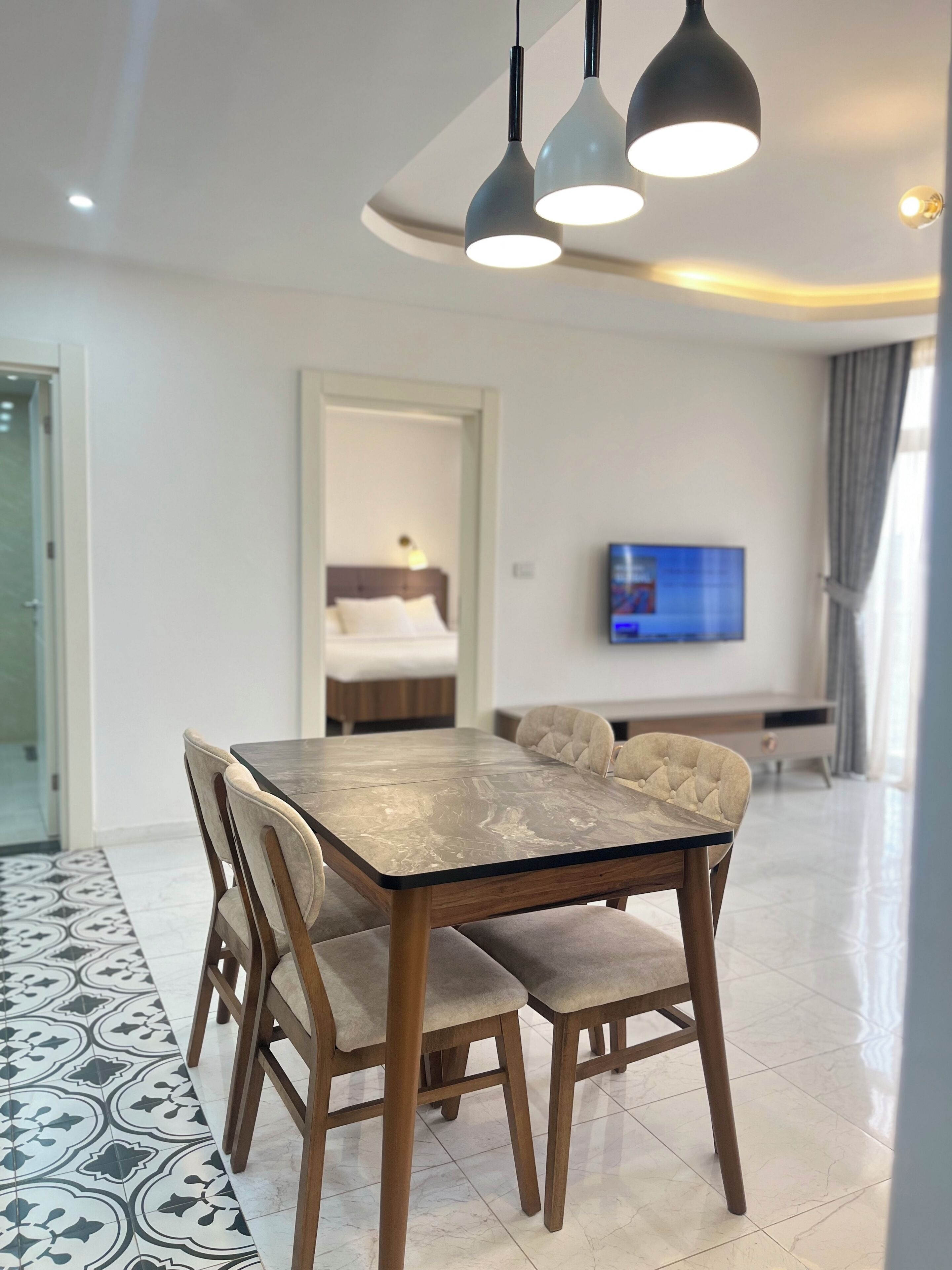 Executive Double Room | Living area | 43-inch Smart TV with satellite channels, printers