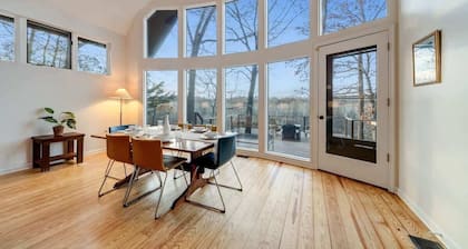 Exclusive Wooded Chalet w Magnificent River Views