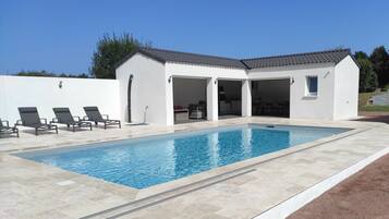 Una piscina riscaldata