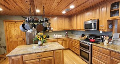 Secluded pet friendly hill country home on 7 acres.