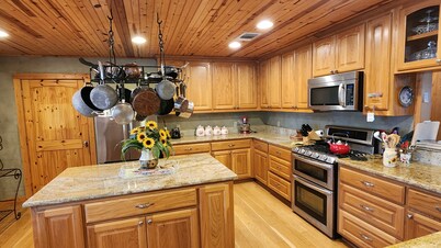 Secluded pet friendly hill country home on 7 acres.