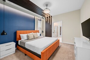 6 habitaciones, escritorio y tabla de planchar con plancha 
