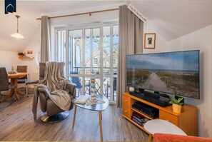 TV, DVD player, stereo